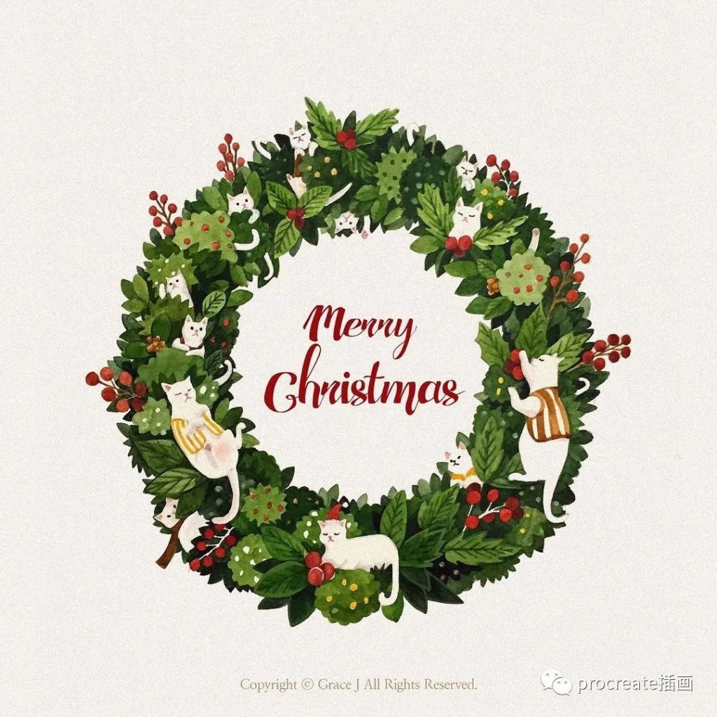 图片[4]-可爱猫咪水彩插画作品集【0265】-procreatechahua