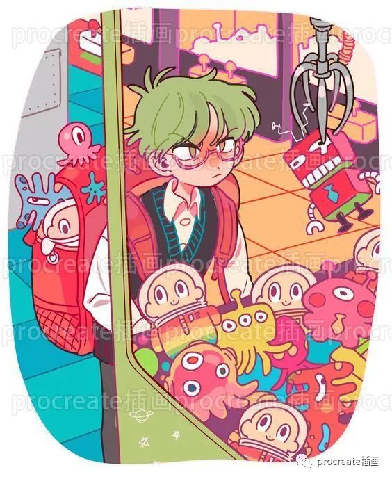 图片[5]-可爱小清新插画临摹素材108张+涂鸦专用的procreate笔刷套装【0267】-procreatechahua