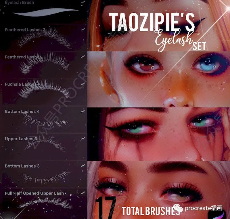 图片[8]-【procreate人像厚涂笔刷套装17组+25组色卡+插画作品集【0276】-procreatechahua