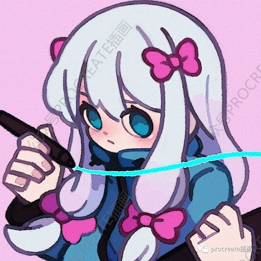 图片[4]-可爱人物头像插画图片临摹素材+可爱漫画procreate笔刷【0288】-procreatechahua