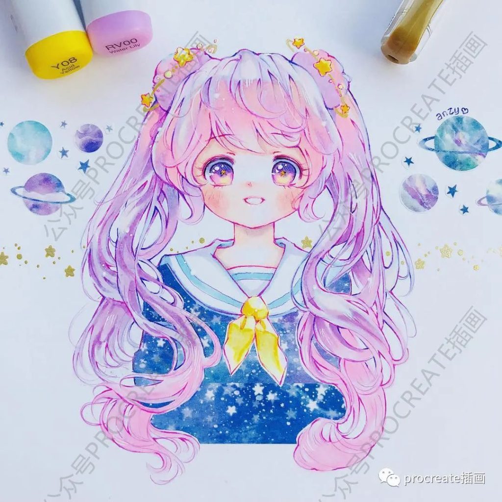 图片[4]-马克笔插画临摹素材190+张+马克笔质感ps笔刷【0307】-procreatechahua