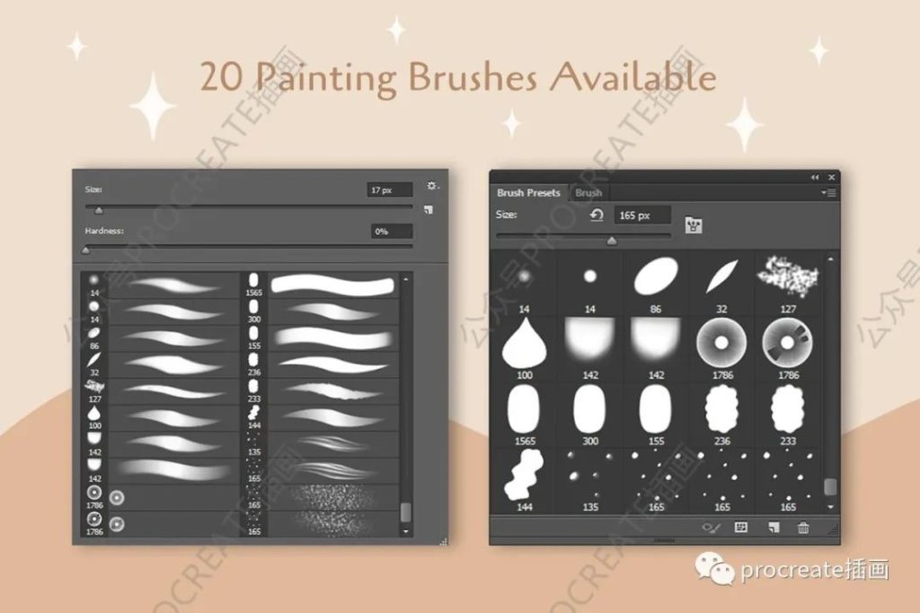 图片[4]-20款数字人像插画的Photoshop笔刷【0336】-procreatechahua