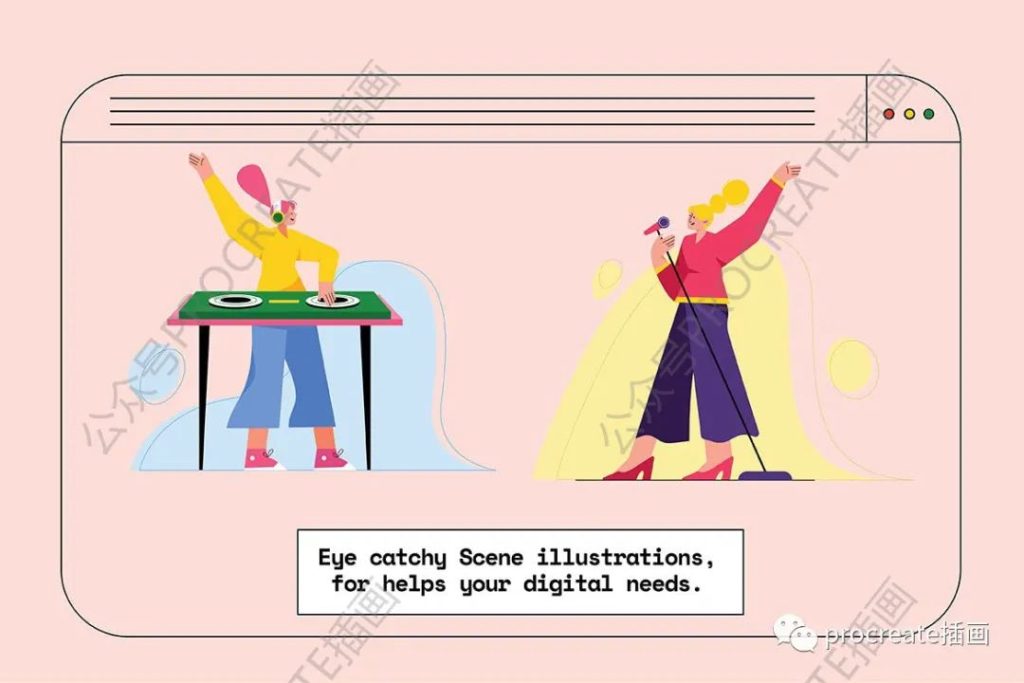 图片[3]-时尚高端个性的高品质抽象音乐节banner海报矢量插画集合【0359】-procreatechahua