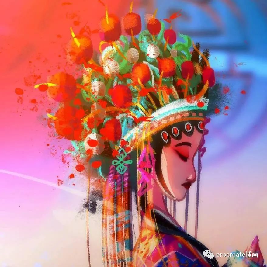 人物插画创作教程【0389】-procreatechahua