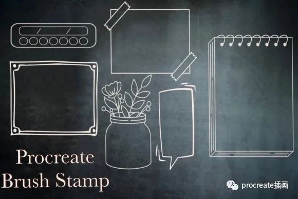 图片[3]-40+款日历元素Procreate印章笔刷【0390】-procreatechahua