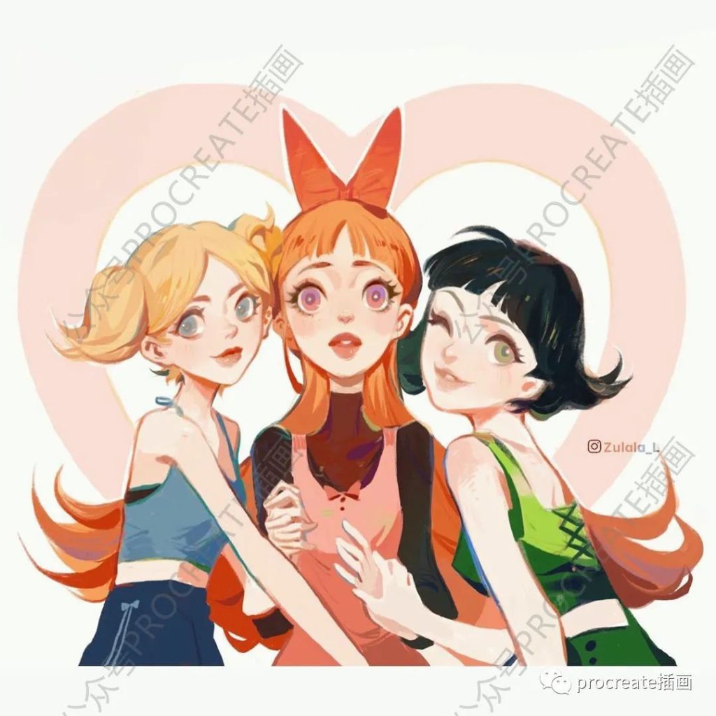 图片[4]-专业的人像插画Procreate笔刷+欧美人像插画素材【0408】-procreatechahua