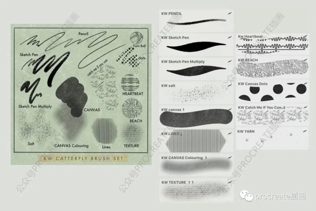 图片[4]-复古水彩Procreate插画笔刷【0412】-procreatechahua