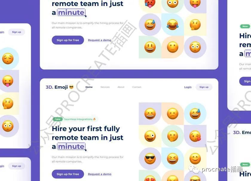 图片[4]-卡通风格的手机聊天emoji表情符号图标3D模型包【0420】-procreatechahua