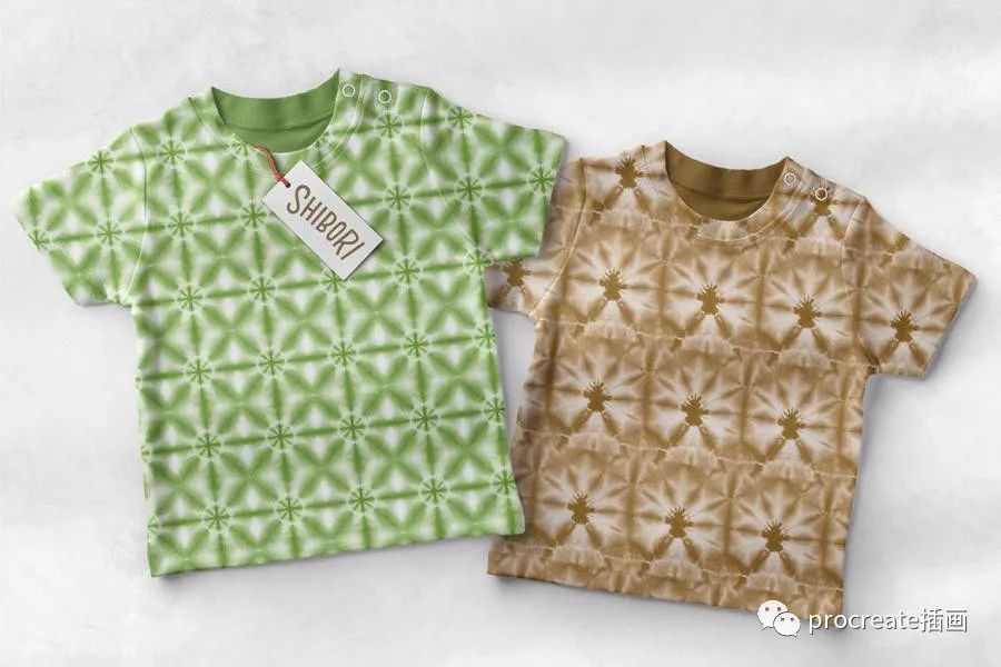 图片[4]-传统蜡染印花染色工艺procreate图案笔刷+色卡【0443】-procreatechahua