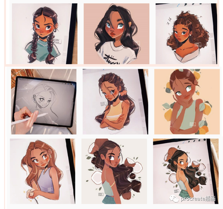 图片[4]-欧美风格儿童插画procreate教程【0143】-procreatechahua