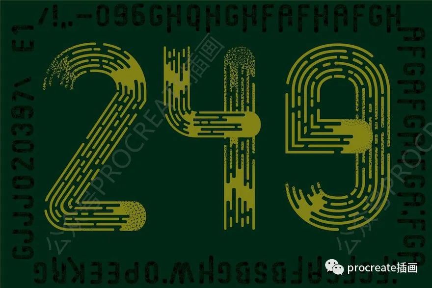 图片[4]-木材纹理效果的英文无衬线字体【0469】-procreatechahua