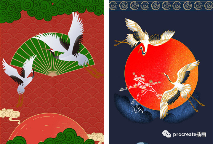 图片[10]-新国潮procreate笔刷合集+国潮风海报模版合集【0535】-procreatechahua