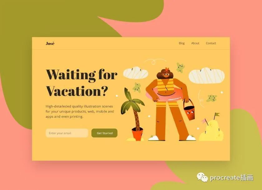 图片[4]-彩色的现代涂鸦卡通人物角色矢量插画素材【0501】-procreatechahua