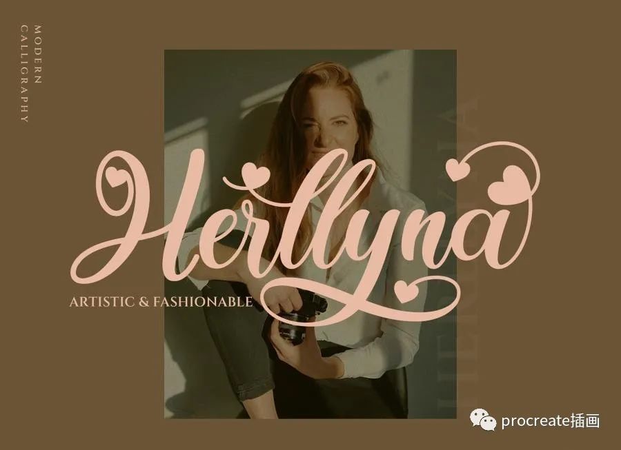 图片[4]-时尚现代的浪漫爱情花体英文手写字体【0530】-procreatechahua