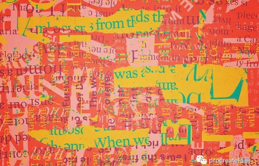 图片[4]-30个抽象主义的个性文字拼贴艺术风格PS笔刷【0538】-procreatechahua