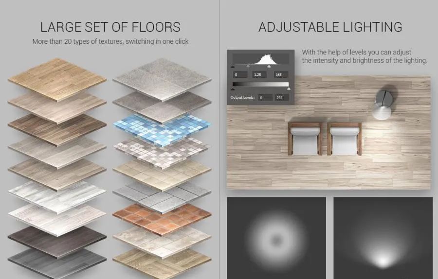 图片[4]-快速生成室内设计2d平面效果图的PS动作【0553】-procreatechahua