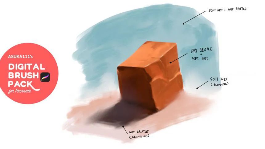 图片[4]-卡通漫画的水墨/自然/绘画/常用Procreate笔刷【0568】-procreatechahua