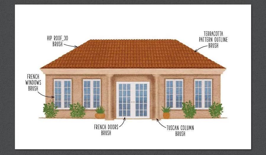 图片[4]-150个建筑设计绘画的线条图案Procreate笔刷【0575】-procreatechahua