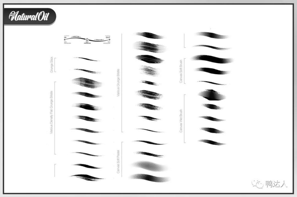 图片[2]-全套油画铅笔水彩钢笔马克笔漫画等质感ps笔刷【0055】-procreatechahua