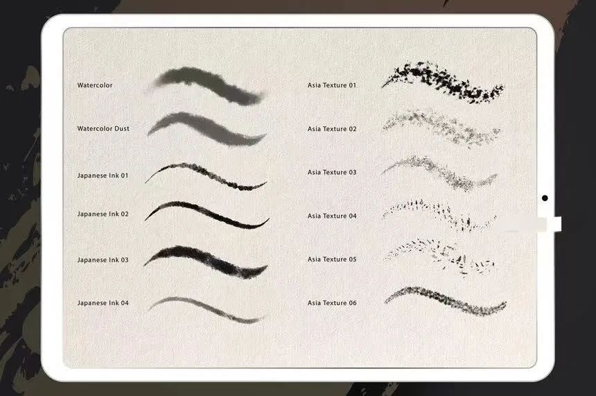 图片[4]-38款中国水墨画画笔的Procreate笔刷【0603】-procreatechahua