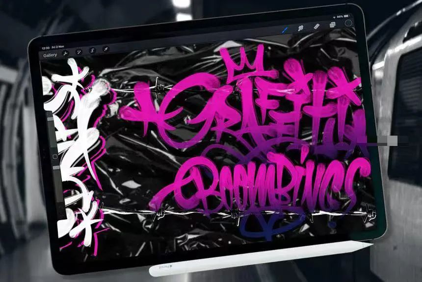 图片[4]-涂鸦风格的Procreate文字笔刷【0624】-procreatechahua