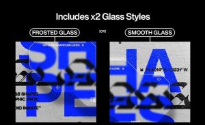 给设计作品添加玻璃拟态风格遮罩特效的ps图层样式【0634】-procreatechahua