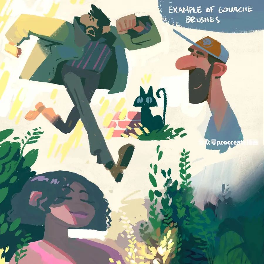 图片[4]-彩铅素描写生的Procreate图案纹理笔刷【0677】-procreatechahua