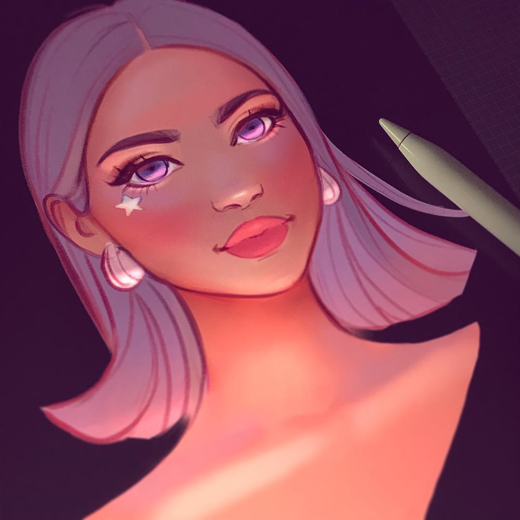 图片[4]-女性头像ipad插画教程【0756】-procreatechahua