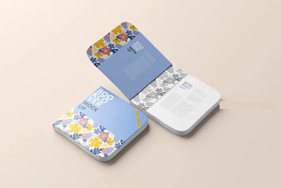 图片[4]-带书签的硬壳方形圆角儿童读物绘本书本书籍模型样机模板【0740】-procreatechahua