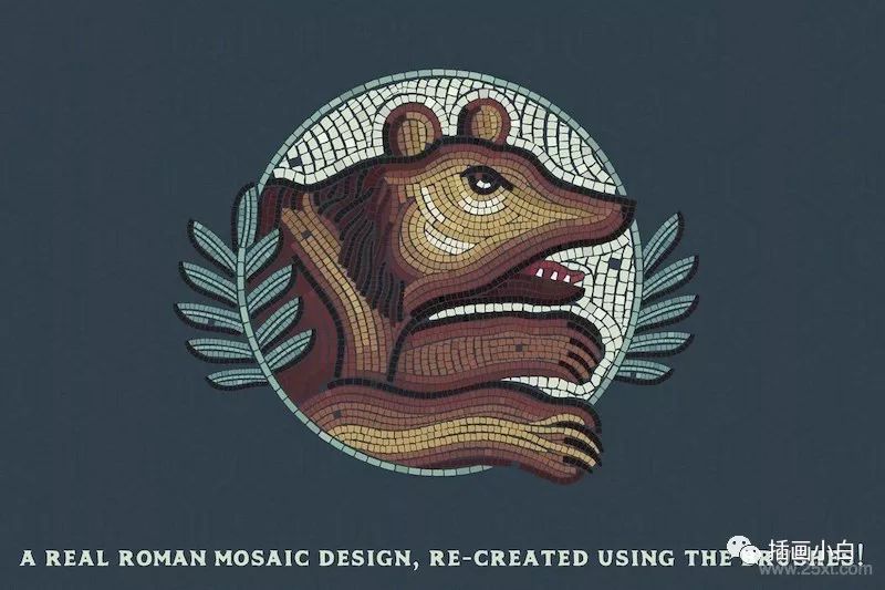 图片[4]-复古马赛克瓷砖纹理效果的ai笔刷【0066】-procreatechahua