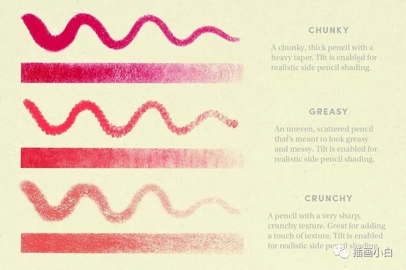 图片[4]-逼真质感的彩色铅笔procreate笔刷+8套色卡【0067】-procreatechahua