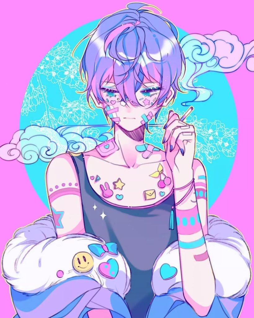 图片[2]-动漫笔触马克水彩笔插画手绘卡通设计procreate笔刷【007】-procreatechahua