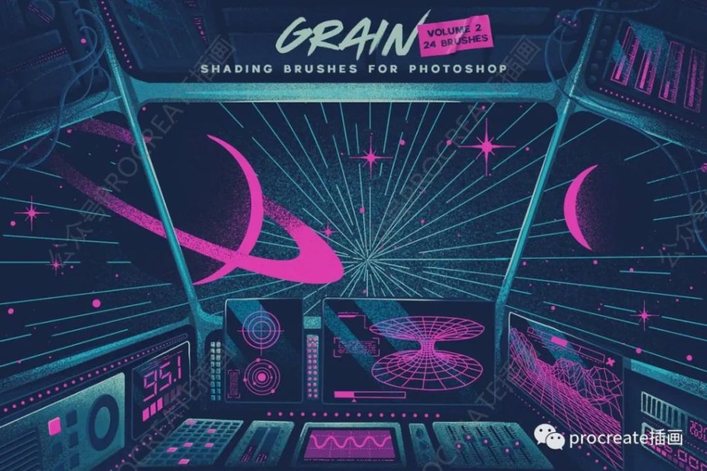 图片[1]-一套时尚高端个性的高品质photoshop笔刷集合【0330】-procreatechahua