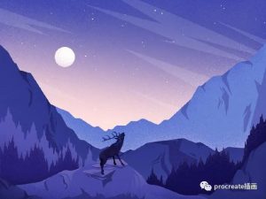 运营肌理插画教程【0341】-procreatechahua