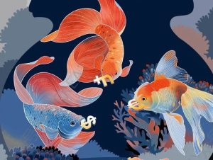 procreate国潮风插画教程+插画素材【0347】-procreatechahua