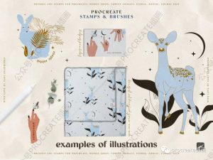 时尚个性ps笔刷合集【0404】-procreatechahua