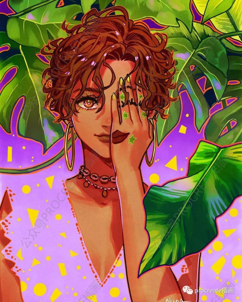 图片[1]-procreate炫彩插画集56张+闪闪发光的Procreate笔刷【0411】-procreatechahua