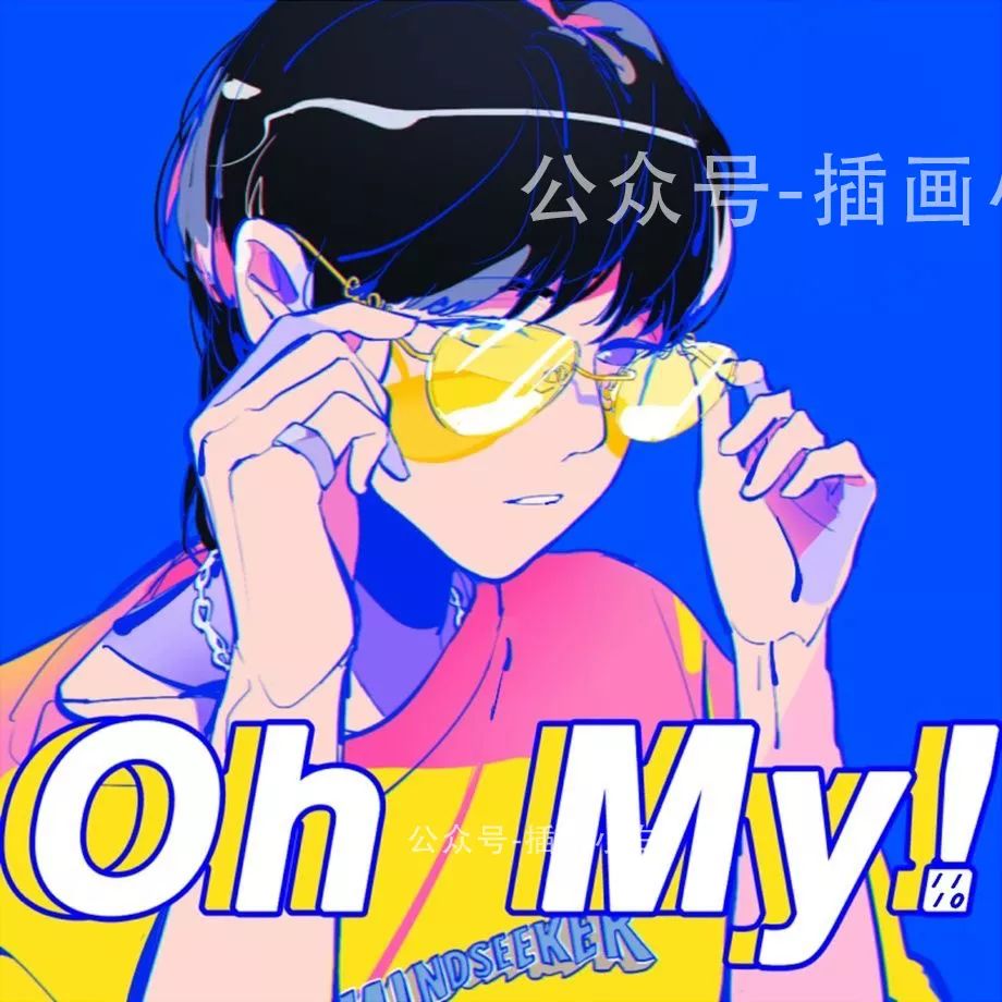 复古动漫甜酷风格的人像procreate笔刷+色卡+临摹素材【0028】-procreatechahua
