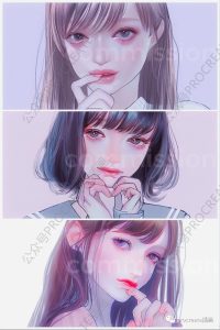 procreate人像插画教程+人像笔刷+绘画素材【0437】-procreatechahua