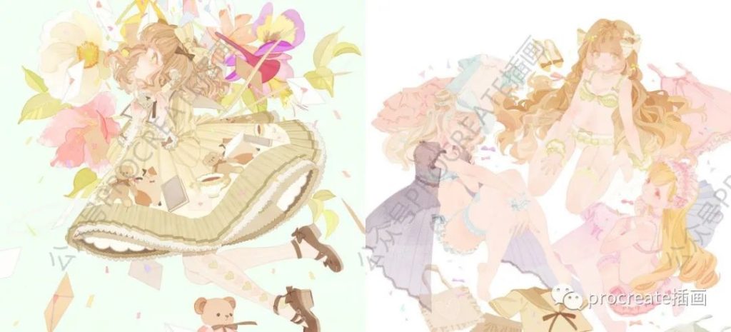 图片[1]-麻手上下插画集线稿146p+线稿164p+涂鸦本50p【0438】-procreatechahua