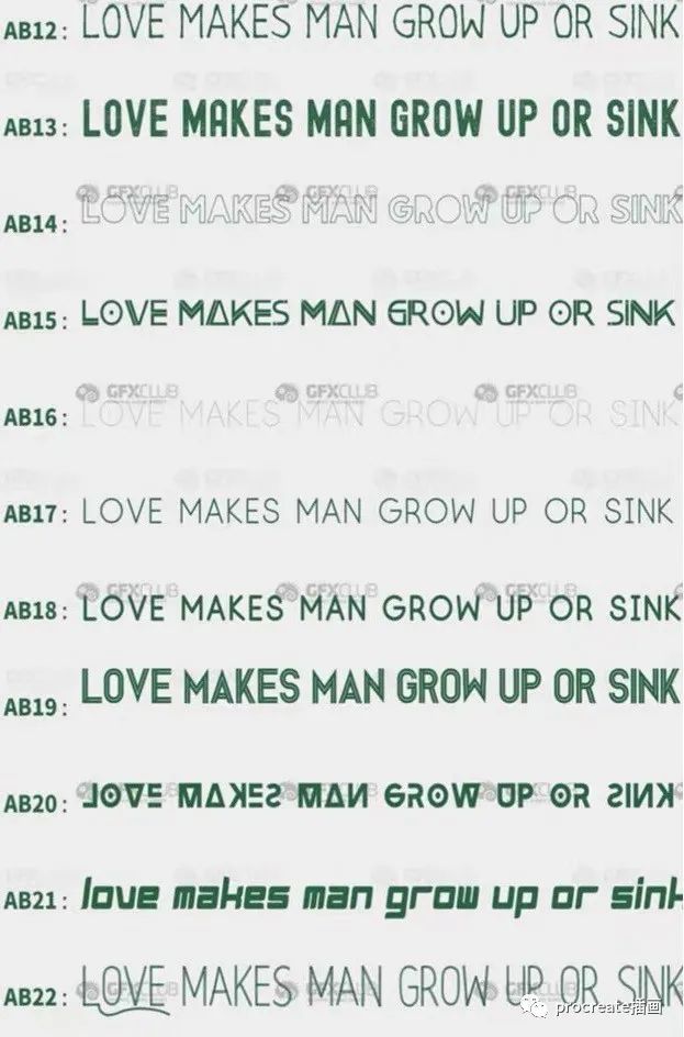 图片[4]-8套212款精选procreate专用中英文字体【0169】-procreatechahua