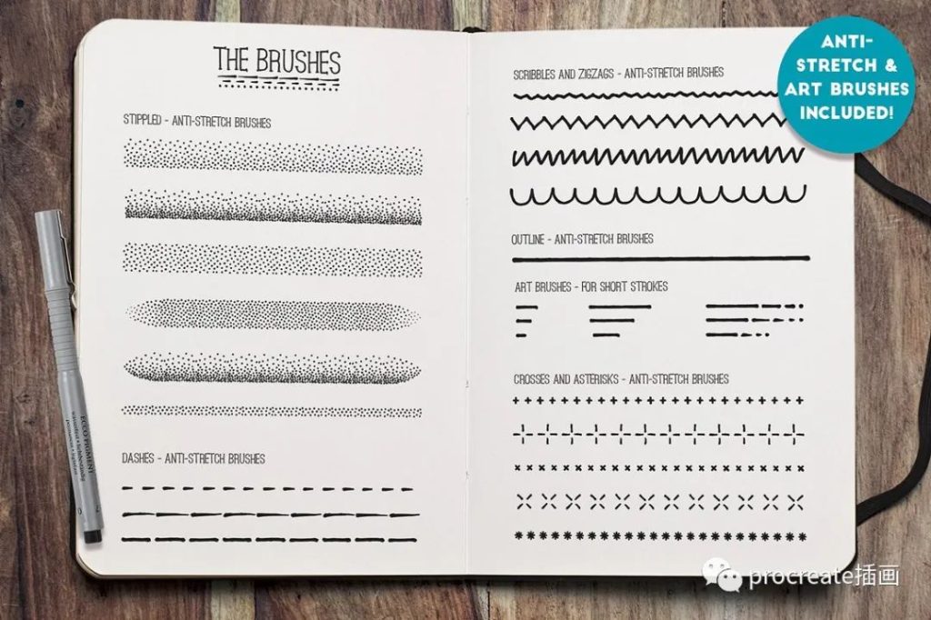 图片[5]-素描线条纹理AI笔刷【0172】-procreatechahua