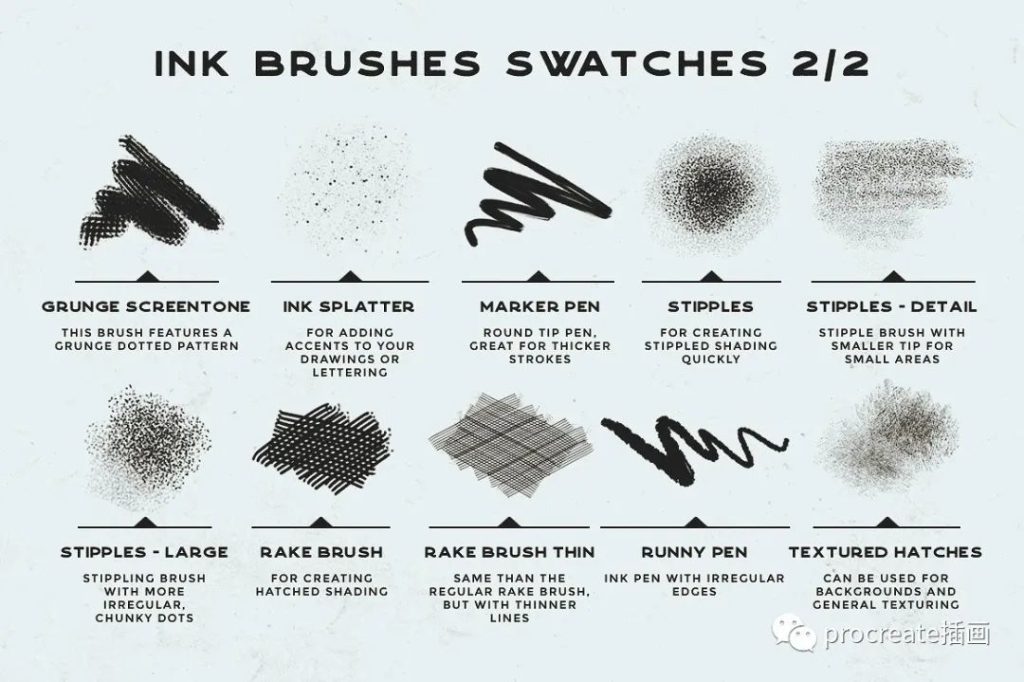 图片[5]-20款墨水procreate笔刷【0175】-procreatechahua