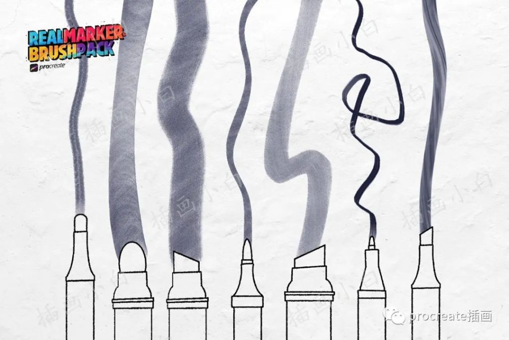 图片[5]-一套Copic记号笔procreate笔刷【0183】-procreatechahua