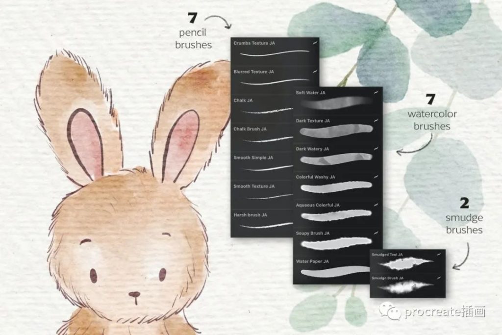 图片[5]-高品质手绘水彩素描Procreate笔刷大集合【0194】-procreatechahua
