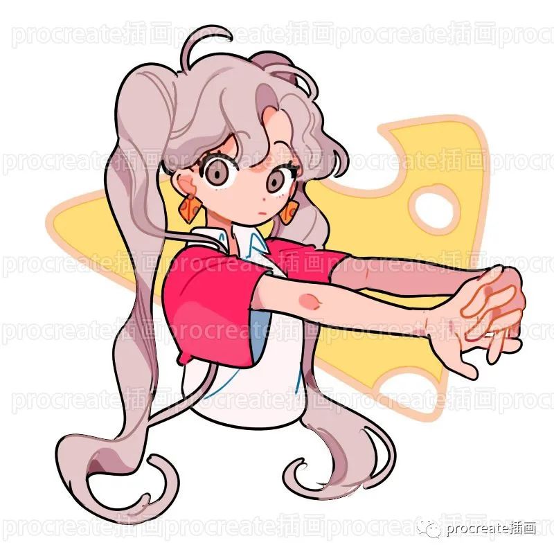 图片[7]-可爱小清新插画临摹素材108张+涂鸦专用的procreate笔刷套装【0267】-procreatechahua