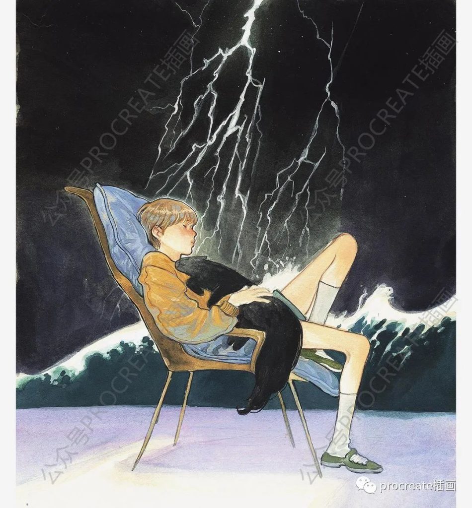 图片[5]-水彩绘画视频+水彩作品集+肌理procreate笔刷套装【0273】-procreatechahua