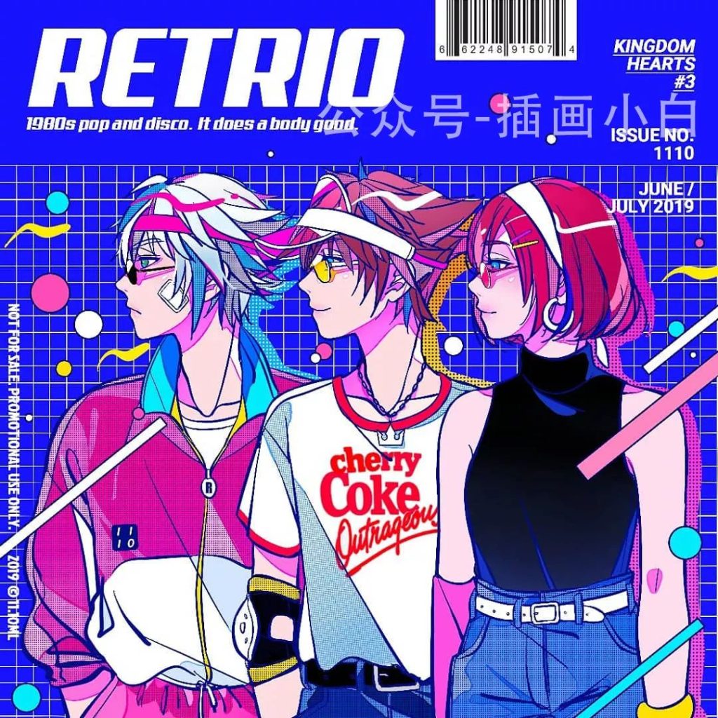 图片[4]-复古动漫甜酷风格的人像procreate笔刷+色卡+临摹素材【0028】-procreatechahua