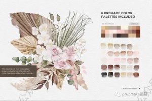 Procreate水彩质感笔刷套装【0297】-procreatechahua