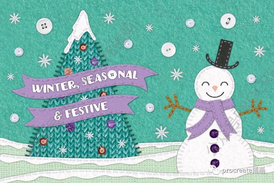 图片[5]-手工缝制效果的AI笔刷【0324】-procreatechahua